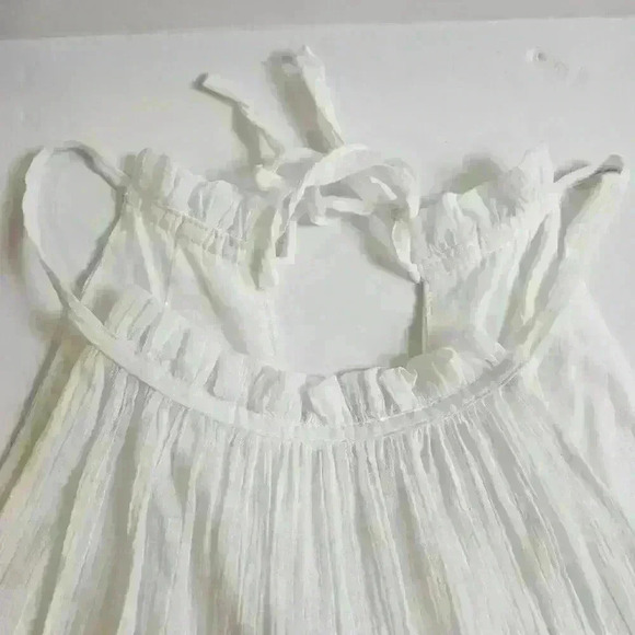 Eliza J White Halter Maxi Dress Sleeveless 10 Petite Tassel - Picture 5 of 9